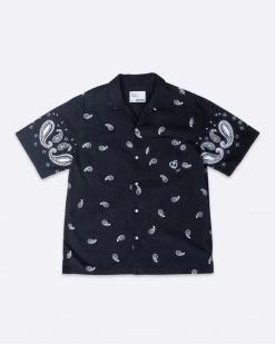 EPTM. EPTM X PASCAL VINTAGE PAISLEY SHIRT-BLACK NEW ARRIVALS