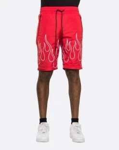 EPTM. EPTM FLAME WINDBREAKER PANTS-RED
