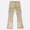 EPTM. EPTM CAMO POCKET FLARE PANTS-KHAKI