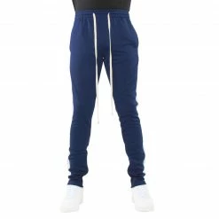 EPTM. EPTM TRACK PANTS-NAVY/IVORY