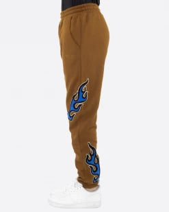 EPTM. EPTM NU FLAME SWEATPANTS-BROWN