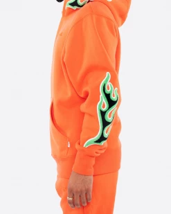 EPTM. HOODIES EPTM NU FLAME PULLOVER-ORANGE