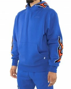 EPTM. EPTM NU FLAME PULLOVER-BLUE HOODIES
