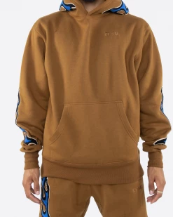EPTM. EPTM NU FLAME PULLOVER-BROWN HOODIES