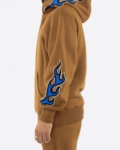 EPTM. EPTM NU FLAME PULLOVER-BROWN HOODIES