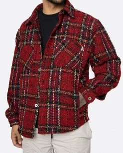 EPTM. SHIRTS EPTM HEAVY FLANNEL SHIRT-RED