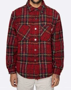 EPTM. SHIRTS EPTM HEAVY FLANNEL SHIRT-RED