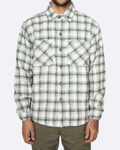 EPTM. EPTM HEAVY FLANNEL SHIRT-GREEN