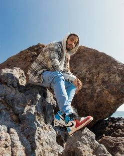 EPTM. SHIRTS EPTM HEAVY FLANNEL SHIRT-BLACK/WHITE