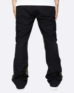 EPTM. EPTM CAMO FLARE PANTS-BLACK