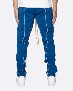 EPTM. EPTM REFLECTIVE PIPING CARGO PANTS 3.0-ROYAL BLUE