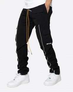 EPTM. EPTM REFLECTIVE PIPING CARGO PANTS 3.0-BLACK