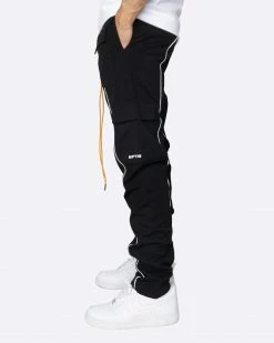 EPTM. EPTM REFLECTIVE PIPING CARGO PANTS 3.0-BLACK