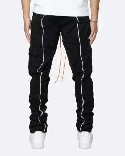 EPTM. EPTM REFLECTIVE PIPING CARGO PANTS 3.0-BLACK