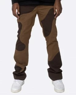 EPTM. EPTM MARBLE PANTS- BROWN
