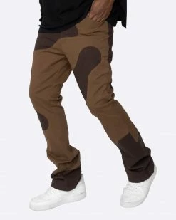 EPTM. EPTM MARBLE PANTS- BROWN