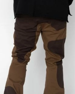 EPTM. EPTM MARBLE PANTS- BROWN