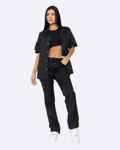 EPTM. EPTM WOMEN HURRICANE PANTS-BLACK BOTTOMS