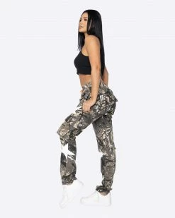 EPTM. BOTTOMS EPTM WOMEN STARDOM CARGO PANTS-HUNTER CAMO