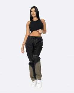 EPTM. EPTM WOMEN METROPOLE TRACK PANTS-BLACK
