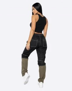 EPTM. EPTM WOMEN METROPOLE TRACK PANTS-BLACK