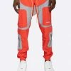EPTM. EPTM NYLON RS PANTS-RED/GREY