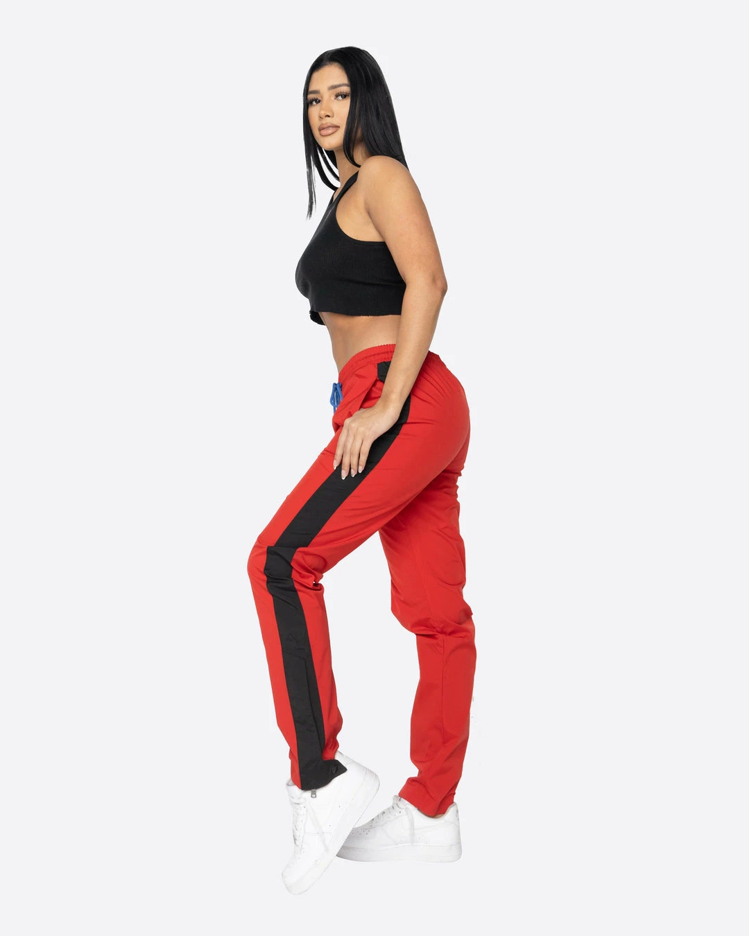 EPTM. BOTTOMS EPTM WOMEN NYLON BASIC TRACK PANTS-RED/BLACK 4 EPTM. BOTTOMS EPTM WOMEN NYLON BASIC TRACK PANTS-RED/BLACK
