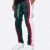 EPTM. EPTM TRIO TRACK PANTS-GREEN/OFF WHITE/RED