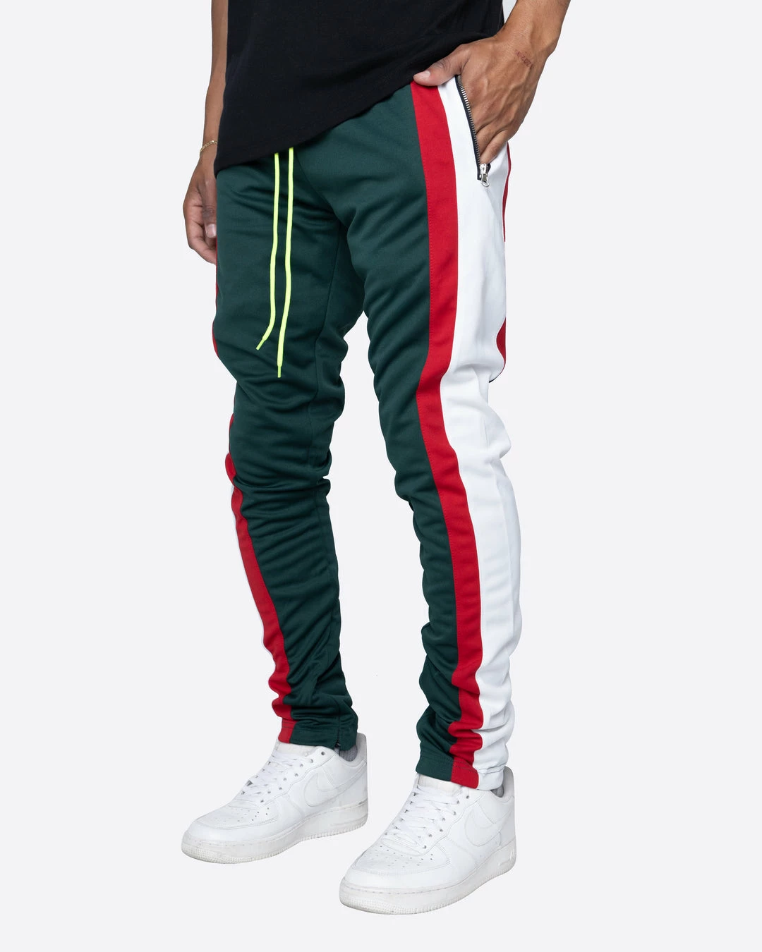 EPTM. EPTM TRIO TRACK PANTS-GREEN/OFF WHITE/RED 1 EPTM. EPTM TRIO TRACK PANTS-GREEN/OFF WHITE/RED