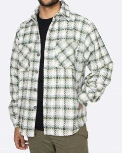 EPTM. EPTM HEAVY FLANNEL SHIRT-GREEN