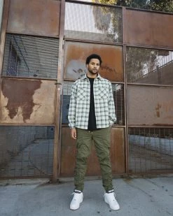 EPTM. EPTM HEAVY FLANNEL SHIRT-GREEN 5 EPTM. EPTM HEAVY FLANNEL SHIRT-GREEN