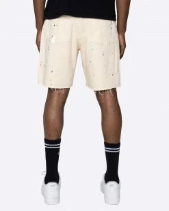 EPTM. NEW ARRIVALS EPTM REBEL CARPENTER SHORTS-CREAM