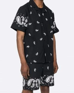 EPTM. EPTM X PASCAL VINTAGE PAISLEY SHIRT-BLACK NEW ARRIVALS