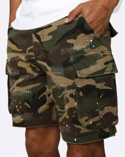 EPTM. NEW ARRIVALS EPTM MATCHBOX SHORTS- OLIVE