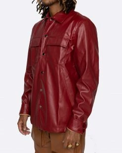 EPTM. SHIRTS EPTM GOPACHI CARGO SHIRT-BURGUNDY