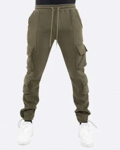 EPTM. EPTM FLEECE CARGO PANTS- OLIVE