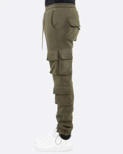 EPTM. EPTM FLEECE CARGO PANTS- OLIVE