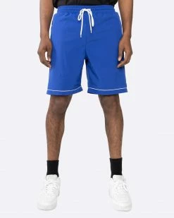 EPTM. EPTM PIPING SHORTS-BLUE