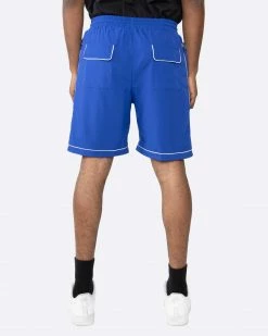 EPTM. EPTM PIPING SHORTS-BLUE