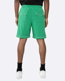 EPTM. EPTM PIPING SHORTS-GREEN
