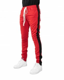 EPTM. EPTM TRACK PANTS-RED/BLACK