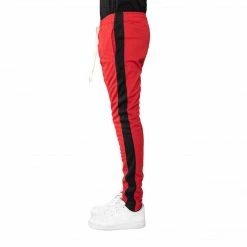EPTM. EPTM TRACK PANTS-RED/BLACK