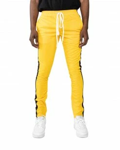 EPTM. EPTM TRACK PANTS-YELLOW BLACK