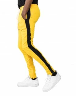 EPTM. EPTM TRACK PANTS-YELLOW BLACK