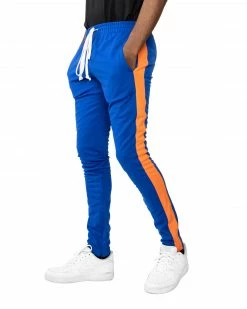 EPTM. EPTM TRACK PANTS-BLUE/ORANGE