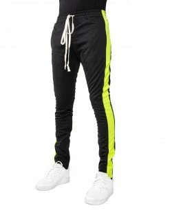 EPTM. EPTM TRACK PANTS-BLACK/NEON GREEN