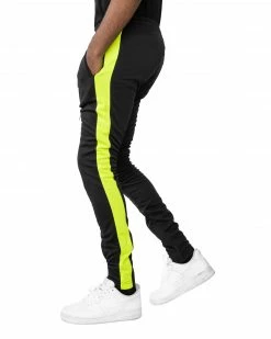 EPTM. EPTM TRACK PANTS-BLACK/NEON GREEN