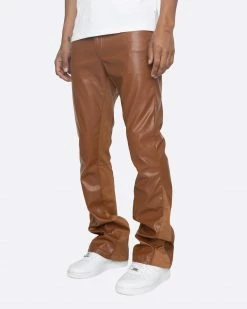 EPTM. EPTM JALEN FLARE PANTS-BROWN