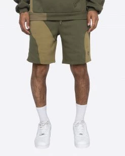 EPTM. EPTM X PASCAL MARBLE SHORTS-OLIVE NEW ARRIVALS