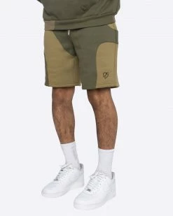 EPTM. EPTM X PASCAL MARBLE SHORTS-OLIVE NEW ARRIVALS